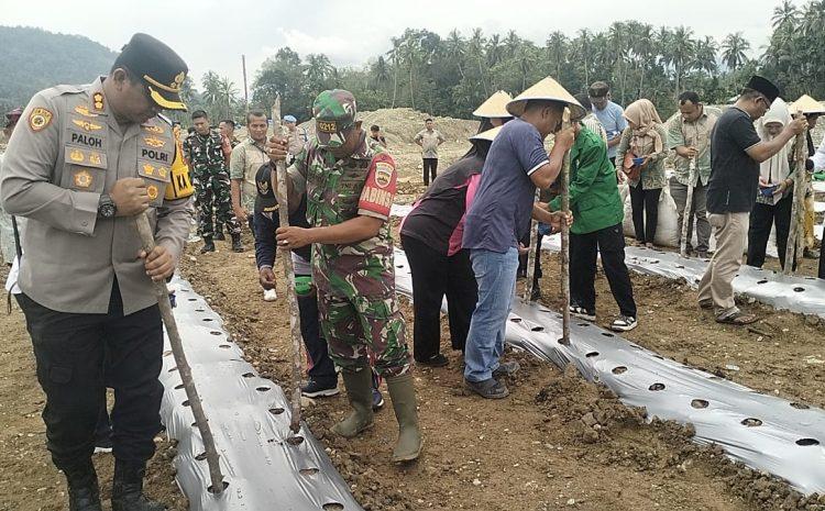 Kapolres Madina Hadir di Reklamasi Lanjutan Eks Lahan Tambang Kotanopan