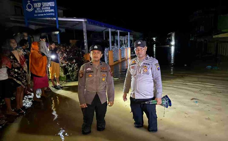 Derasnya Hujan Sebabkan Bencana di Humbahas, Polsek Parlilitan Polres Humbanhas Tetap Siaga 