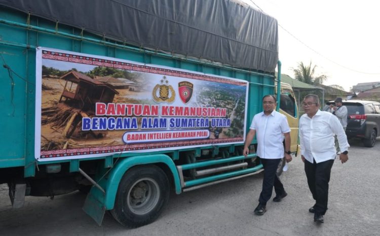  Baintelkam Polri Kirim Bantuan Besar Untuk Pemulihan Bencana di Sumut 