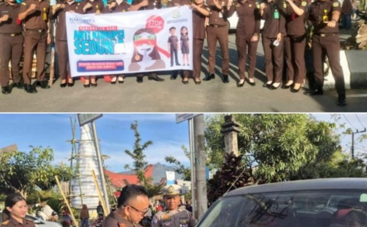  Serukan Hari Anti Korupsi se Dunia, Cabjari Tana Toraja Gelar Kampanye di Pusat Kota Rantepao Toraja Utara