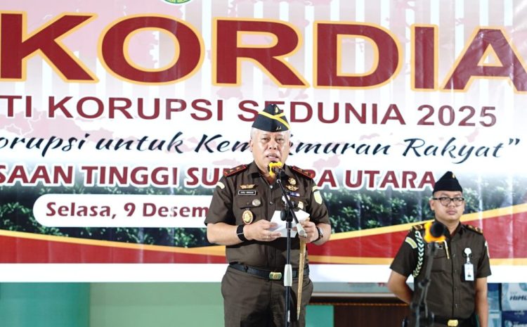  Peringati Hari Anti Korupsi Tahun 2025, Kajati Sumut Sampaikan Amanat Jaksa Agung Republik Indonesia 