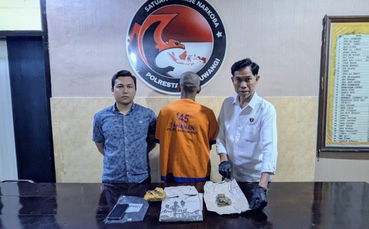 Polresta Banyuwangi Berhasil Ungkap Peredaran Narkotika,dan Gagalkan Pengiriman Ganja 32,86 Gram