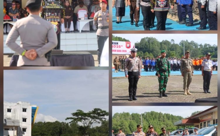 Bupati Toraja Utara Hadiri Apel Pasukan Operasi Lilin Natal  2025,dan Tahun Baru 2026 di Mapolres Toraja Utara