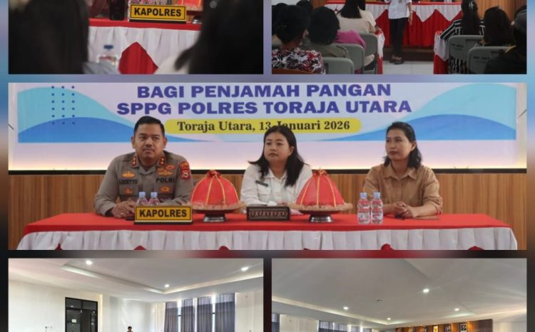  Polres Toraja Utara Bersama Dinas Kesehatan Gelar Pelatihan Keamanan Pangan Siap Saji Bagi Penjamah Pangan SPPG