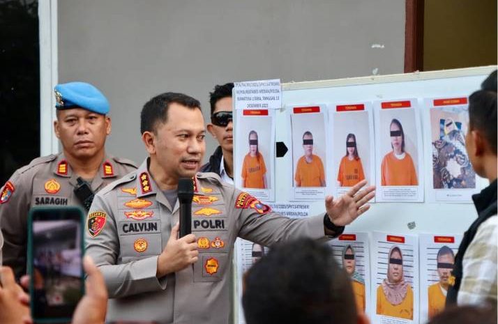 Perdagangan Bayi Terstruktur di Medan, 9 Orang Ditangkap Polrestabes Medan 