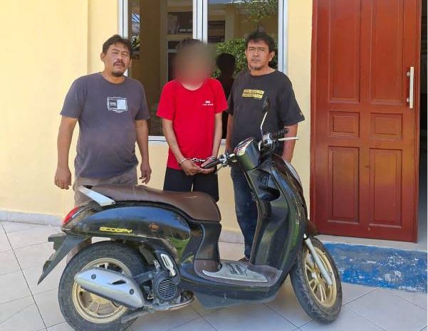 Buron 1 Bulan, Jatanras Polres Simalungun Bekuk Pencuri Motor 