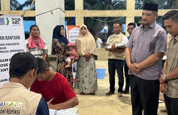 Bupati Aceh Tamiang Serahkan Bantuan Aceh Cyclone Response Project Secara Simbolis, Sinergi Pemerintah dan Masyarakat Dibutuhkan