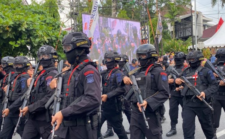 Brimob Polda Sumut Tunjukkan Kehadiran Profesional dan Humanis di  Semarak Hari Jadi Ke-55 Kota Pematangsiantar 
