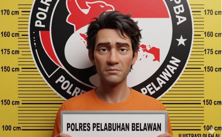 Sat Narkoba Polres Pelabuhan Belawan Tangkap Pengedar Sabu di Desa Manunggal 