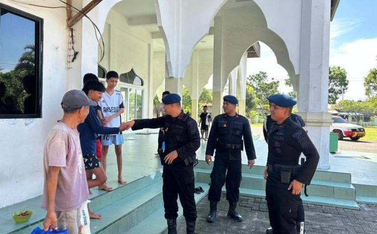 Jum’at Berkah Personel Yon A Pelopor Sat Brimob Polda Sumut Tebar Kepedulian dan Keberkahan untuk Masyarakat