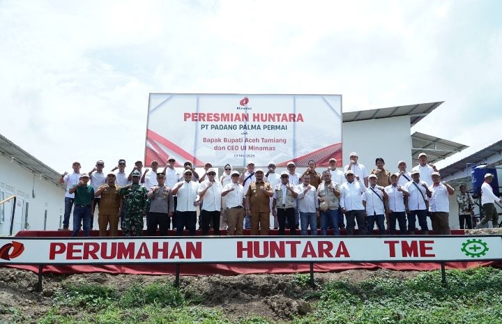  Bupati Aceh Tamiang Resmikan 66 Unit Huntara untuk Karyawan PT PPP dan PT Sri Kuala