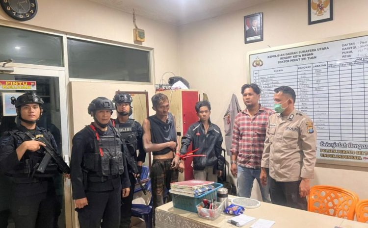  Patroli Brimob Sumut Tengah Malam, 2 Pelaku Percobaan Pencurian Berhasil Digagalkan Saat Warga Kota Terlelap