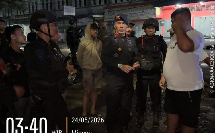 Patroli Dini Hari Brimob Sumut Berhasil Gagalkan Pencurian Kabel Tembaga di Helvetia