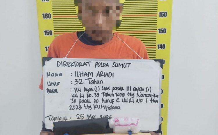  Transaksi di Rumah Kosong Pinggir Sungai, Polisi Menyamar Ringkus Pengedar Sabu 