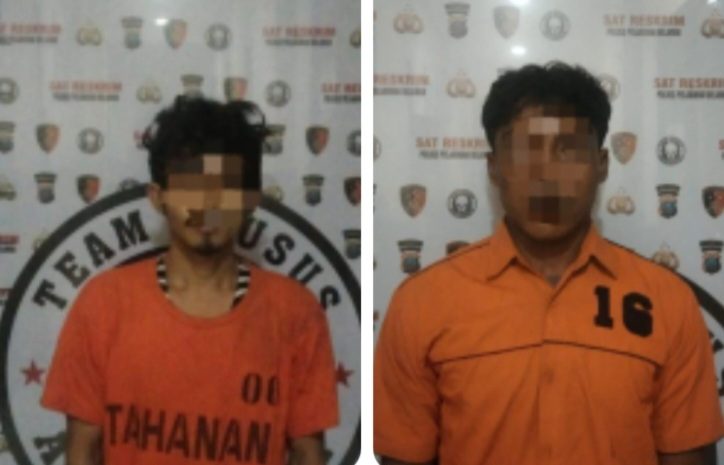  Dua Pelaku Curas di Tol Belmera Ancam Sopir Truck, Dibekuk Polres Pelabuhan Belawan Hitungan Jam