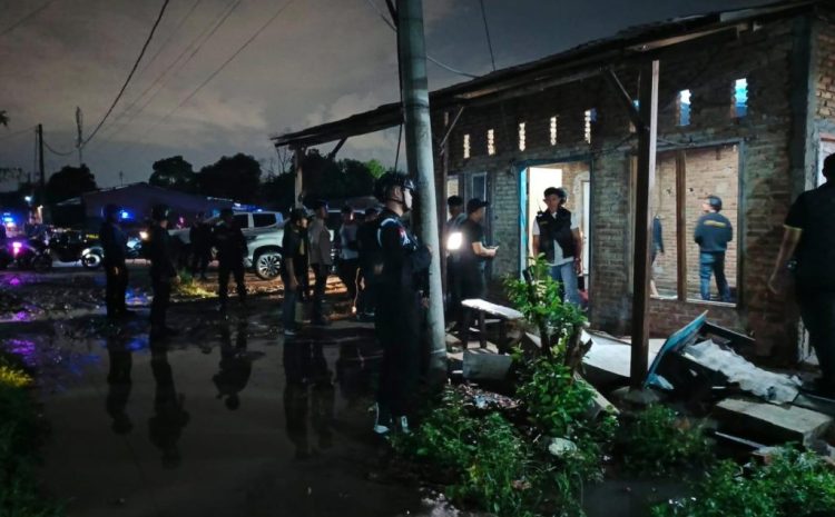 Brimob Sumut Dukung Penggerebekan dan Penertiban Lokasi Terindikasi Narkoba di Kawasan Jermal