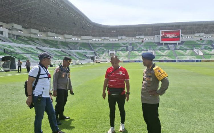  Dansat Brimob Polda Sumut Tinjau Kesiapan Stadion hingga Pengamanan, Pastikan Aman dan Lancar