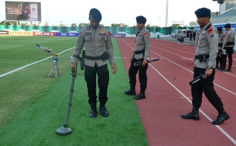  Gegana Brimob Polda Sumut Sterilisasi Stadion Madya, Jelang Laga Filipina vs Australia Pastikan Keamanan ASEAN U-19 Boys’ Championship 2026