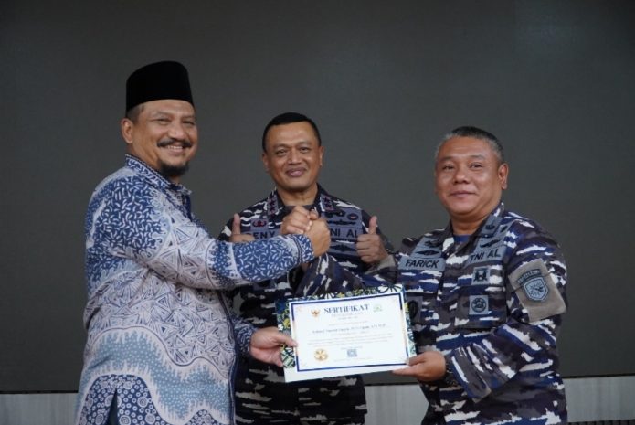 Bahas Langkah Strategis, Bupati Aceh Tamiang Terima Kunjungan Danlaksamana Muda  Koderal 1 TNI AL