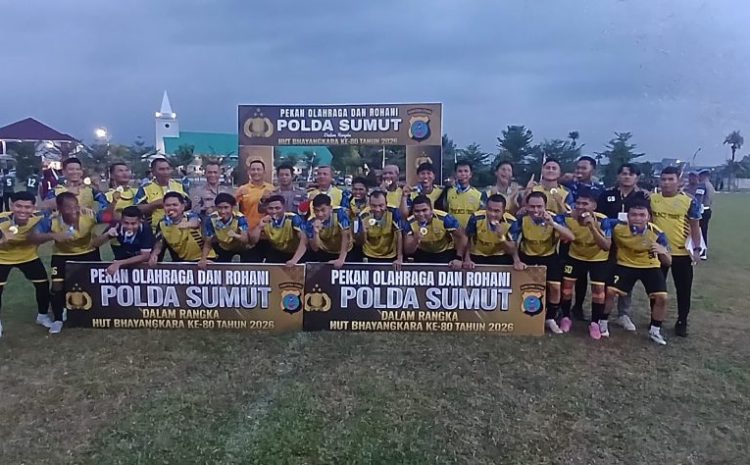  Final POR Polda Sumut Menggema, Semangat Bhayangkara Presisi Polres Toba Sabet Gelar Juara 1
