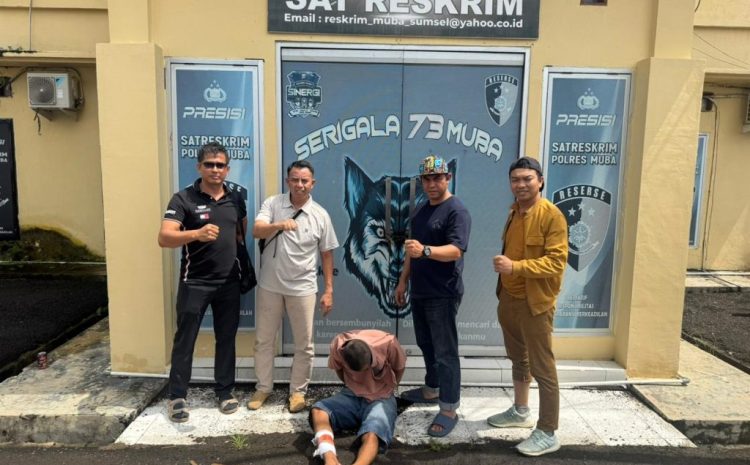  Sat Reskrim Polres Muba dan Unit Reskrim Polsek Keluang Berhasil Meringkus Pelaku Pembunuhan Ditempat Persembunyiannya 