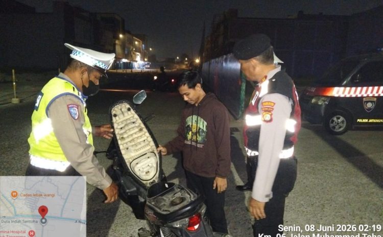  Tekan Angka Kejahatan di Jalanan,Polsek Jatiuwung Gelar Razia Stasioner dan Patroli Mobile melalui Program Jaga Jakarta pada Malam Hari 