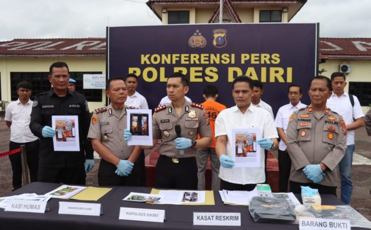  Polres Dairi Bongkar Kasus Rekayasa Dibegal Rp 297 Juta, Ternyata Pelaku Terjerat Judi Online