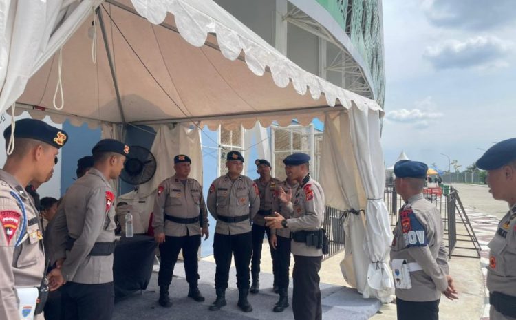 Tim Staf Utama Kapolri Bersama Dansat Brimob Polda Sumut Tinjau Langsung Situasi Pengamanan ASEAN U-19 TOBA 2026