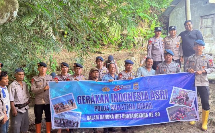 Sambut HUT Bhayangkara ke-80, Brimob Sumut Bergerak Menjaga Sumber Kehidupan Warga di Sipirok