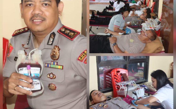 Perkuat Aksi Kemanusiaan untuk Masyarakat, Polres Toraja Utara Gelar Donor Darah Sambut Hari Bhayangkara ke-80