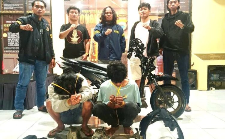 Tim URC Resmob Sat Reskrim Polres Toraja Utara Berhasil Menangkap 2 Orang Diduga Pelaku Curanmor 