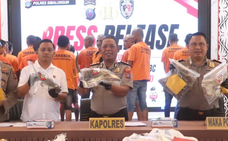 Polres Simalungun Ringkus 69 Tersangka Pelaku Kejahatan 3C dan Bongkar Perdagangan Satwa Dilindungi