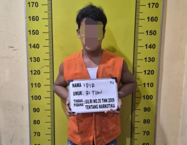 Sat Narkoba Polresta Deli Serdang Amankan Pria Menyimpan Sabu di Pantai labu