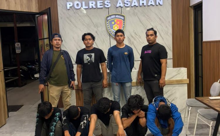  Timsus Geng Motor Polres Asahan Respon Cepat Laporan 110, Amankan 5 Remaja Diduga Terlibat Tawuran Bersenjata