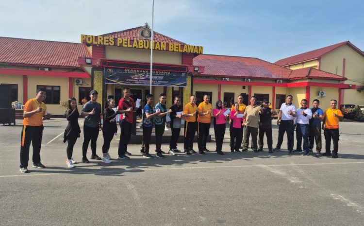  Pelindo Regional 1 Cabang Belawan Turut Semarakkan Hari Bhayangkara ke-80 Melalui Olahraga Bersama.