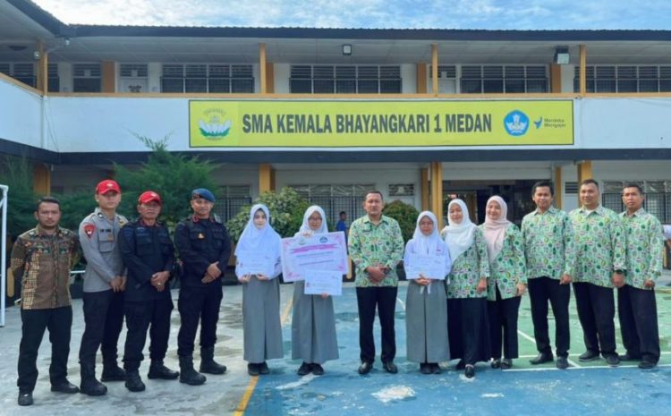  Brimob Sumut Dorong Semangat Belajar dan Motivasi Kedisiplinan Siswa di SMA Kemala Bhayangkari 1 Medan