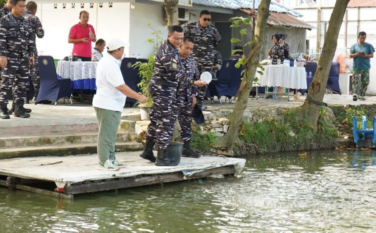 Dankodaeral I Laksamana Muda TNI AL,Optimalkan Lahan Produktif dan Kolam Ikan Patin-Nila Guna Mendukung  Ketahanan Pangan Nasional