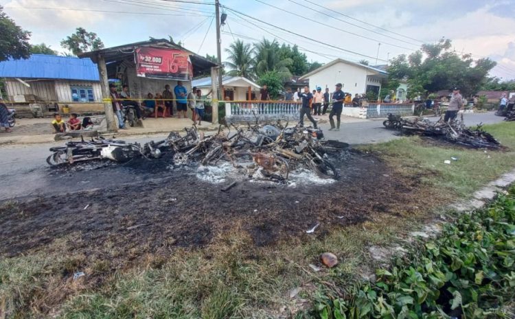 Bentrok di Areal PT Bridgestone Berujung Pembakaran Kendaraan, Brimob Sumut Perkuat Pengamanan dan Jaga Situasi Tetap Kondusif