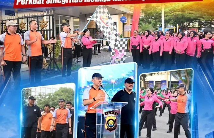  Peringati HUT Bhayangkara ke-80,Polda Jambi Gelar Olahraga bersama TNI-Polri dan Masyarakat 