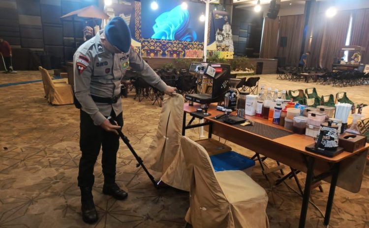  Pastikan Rakernas XVIII APEKSI 2026 Berjalan Aman, Tim Jibom Brimob Sumut Sterilisasi Menyeluruh Hotel Le Polonia Medan