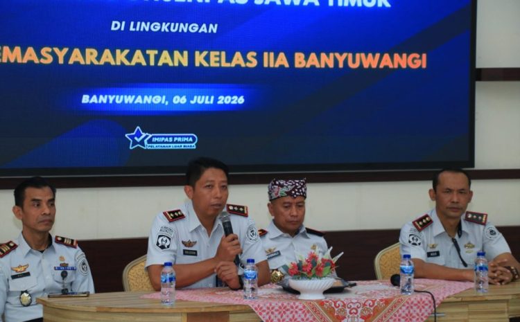 Beri Pengarahan di Lapas Banyuwangi, Kakanwil Kusnali Jabarkan Strategi Tiga Kunci Pemasyarakatan Aman