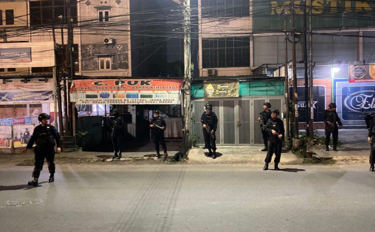 Sisir Titik Rawan di Medan, Brimob Polda Sumut Antisipasi Geng Motor dan Kejahatan Jalanan