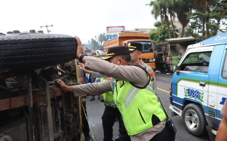  Tabrakan Beruntun di Sibolangit, Polisi Bergerak Cepat Evakuasi Korban dan Pulihkan Arus Lalu Lintas