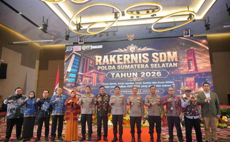  Rakernis SDM Polda Sumsel 2026 Dorong Transformasi Personel yang Adaptif dan Humanis