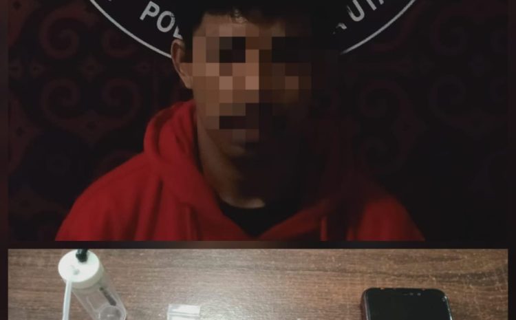  Satresnarkoba Polres Toraja Utara Ungkap Kasus Sabu di Jalan Mangadil,Seorang Pemuda Diamankan