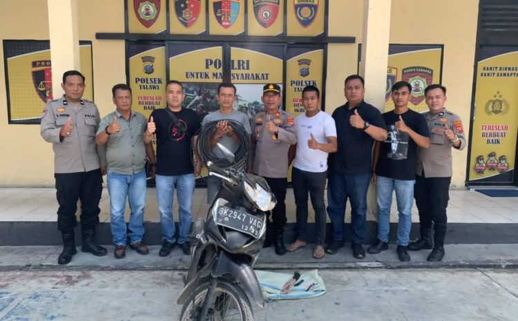 Polsek Talawi Ungkap Kasus Pencurian Kabel Tower, 1 Pelaku Diamankan