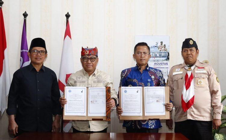  BNNK Banyuwangi dan Kwarcab Pramuka Tandatangani Perjanjian Kerja Sama (PKS) Perkuat Saka Anti Narkoba