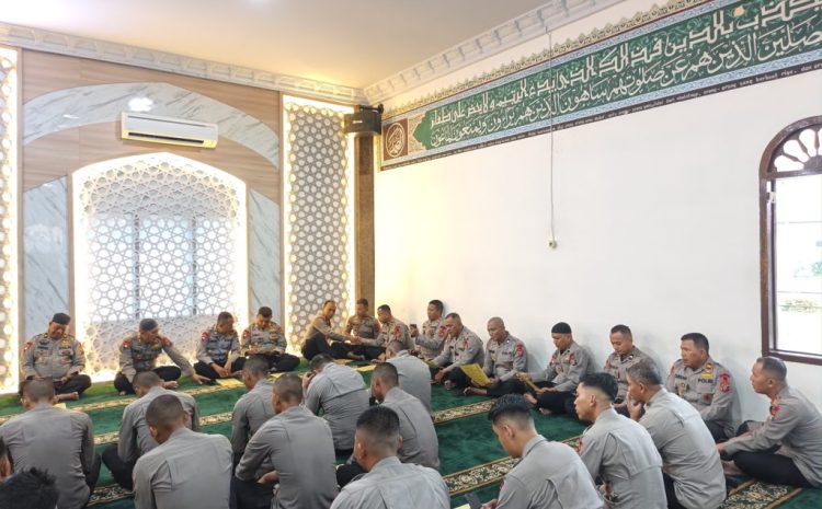  Binrohtal Perkuat Karakter Personel, Sat Brimob Polda Sumut Tanamkan Nilai Integritas dan Keimanan