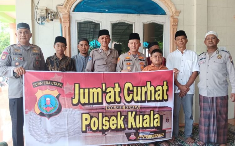  Serap Aspirasi dan Perkuat Kedekatan dengan Masyarakat,Polsek Kuala Gelar Jumat curhat, 