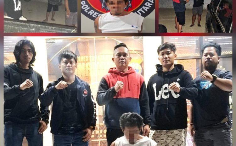  Pelarian Ayah Tiri,Pelaku Kekerasan Seksual  Anak Dibawah Umur Berakhir Ditangan Tim URC Resmob Polres Toraja Utara 